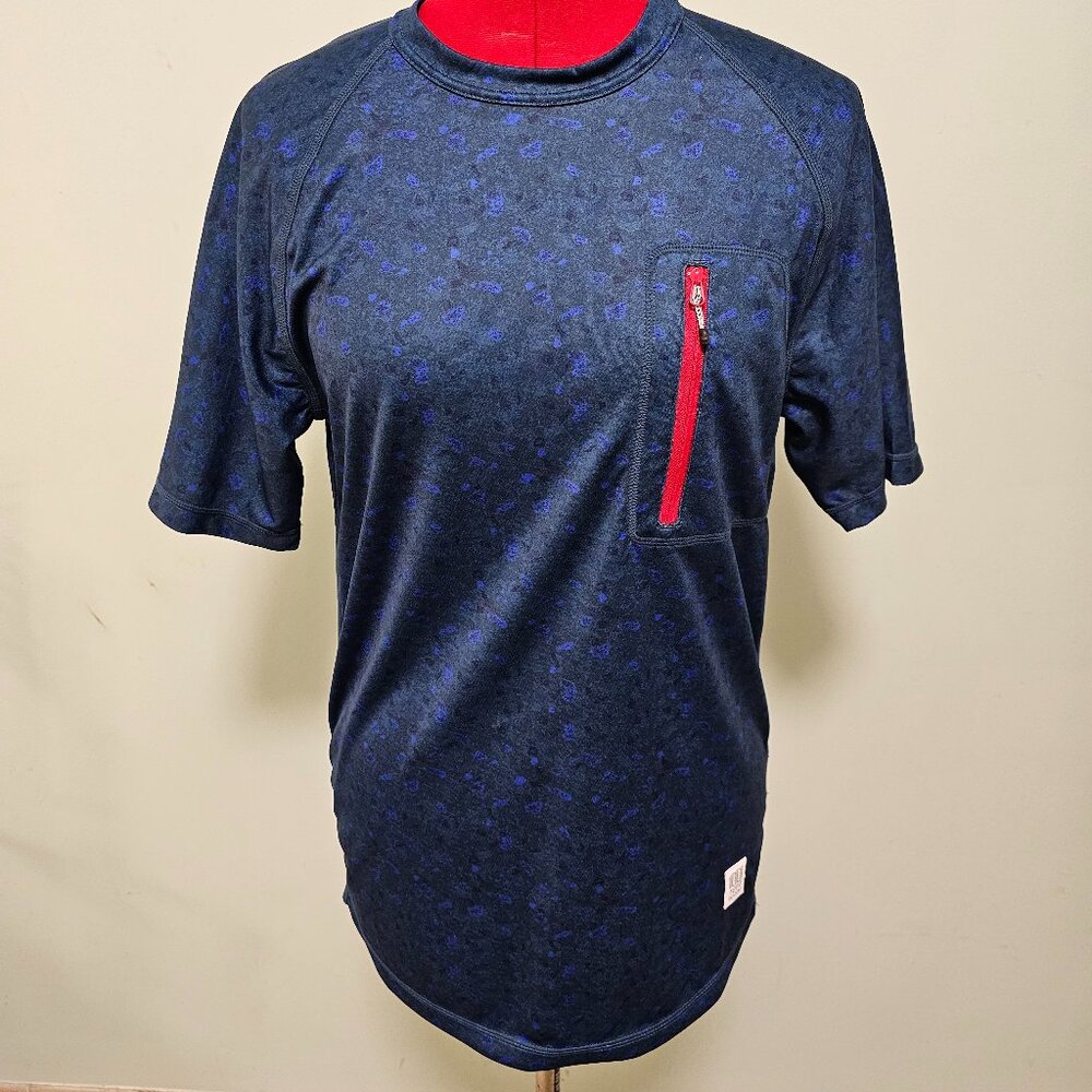 TOPO designs Mens River Tee (Blue Terrazo) (Mens S)